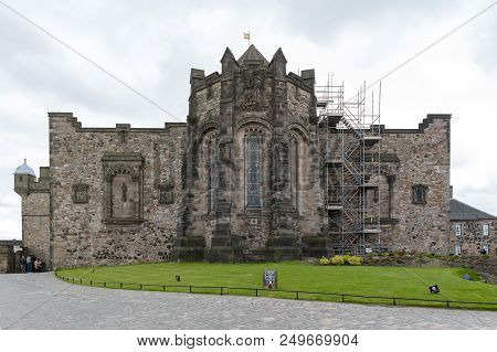 Edinburgh, Scotland - April 2018: The Scottish National War Memorial Housed In A Redeveloped Barrack