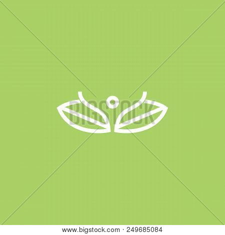 Vector Illustration, Graphic Design Editable Design. Happy People With Leafl Logo. Fitness, Sport We