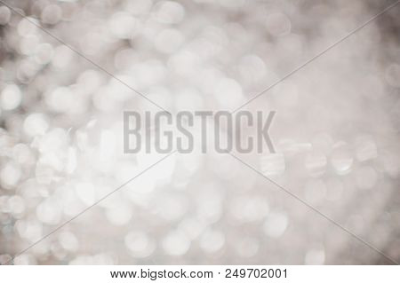 Silver Tile In Bathroom Not In Focus - Bokeh.