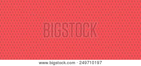 Seamless Strawberry Pattern. Pink Strawberry Background. Vector Illustration