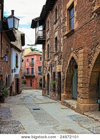 Poble Espanyol(traditional architectural complex) in Barcelona, Spanien