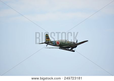 Chicopee, Ma - Jul 14: Nakajima B5n At The 2018 Great New England Airshow At Westover Air Reserve Ba
