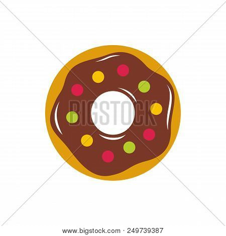 Donut Illustration Vector Isolated On White Background