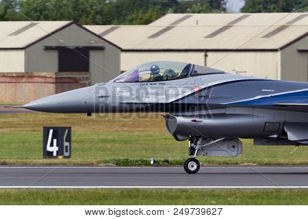 Raf Fairford, Gloucestershire, Uk - July 13, 2014: Belgian Air Component (belgian Air Force) General