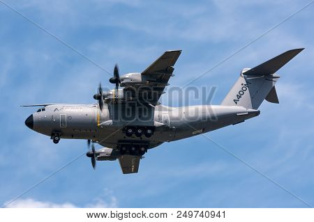 Raf Fairford, Gloucestershire, Uk - July 12, 2014: Airbus Military (airbus Defense And Space) A400m 