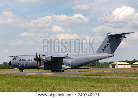 Raf Fairford, Gloucestershire, Uk - July 12, 2014: Airbus Military (airbus Defense And Space) A400m 