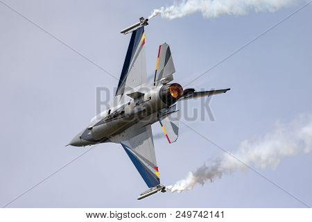 Raf Fairford, Gloucestershire, Uk - July 13, 2014: Belgian Air Component (belgian Air Force) General