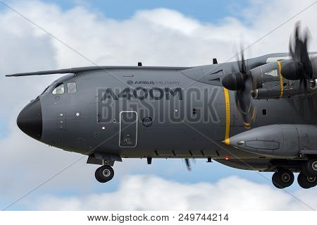 Raf Fairford, Gloucestershire, Uk - July 12, 2014: Airbus Military (airbus Defense And Space) A400m 