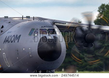 Raf Fairford, Gloucestershire, Uk - July 12, 2014: Airbus Military (airbus Defense And Space) A400m 