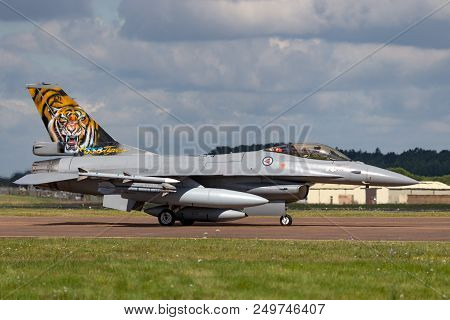 Raf Fairford, Gloucestershire, Uk - July 14, 2014: Royal Norwegian Air Force (luftforsvaret) General