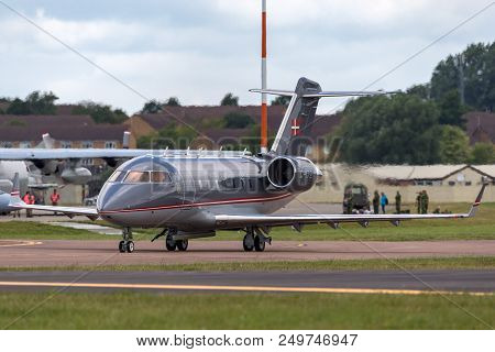 Raf Fairford, Gloucestershire, Uk - July 14, 2014: Czech Air Force Canadair Challenger 601-3a Vip Ai