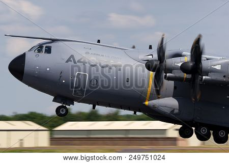 Raf Fairford, Gloucestershire, Uk - July 12, 2014: Airbus Military (airbus Defense And Space) A400m 