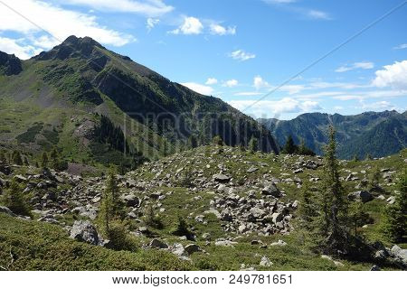Lagorai Mountain Range In The Eastern Alps In Trentino, Italy
