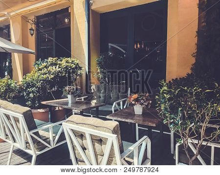 Outdoor Cafes In The Shardeni Street Of Old Town Tbilisi, Georgia