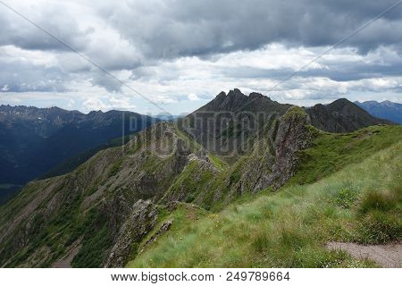 Lagorai Mountain Range In The Eastern Alps In Trentino, Italy