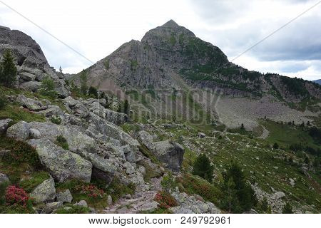 Lagorai Mountain Range In The Eastern Alps In Trentino, Italy