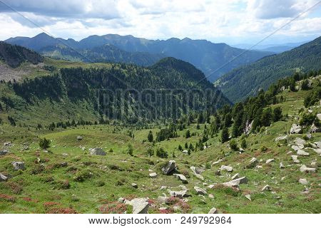 Lagorai Mountain Range In The Eastern Alps In Trentino, Italy