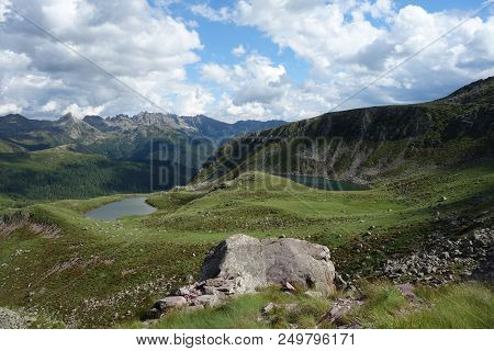 Lagorai Mountain Range In The Eastern Alps In Trentino, Italy