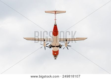 Farnborough, Uk - July 16: Dornier 328 Propeller Aircraft, Operated By The Australian Maritime Safet