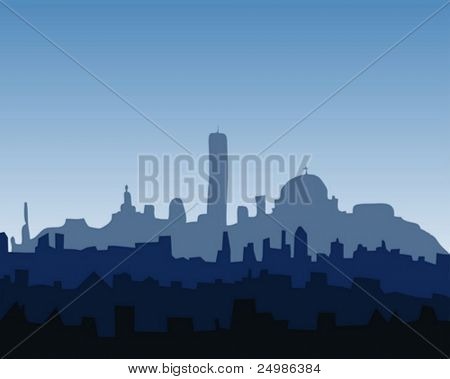 Skyline der Stadt