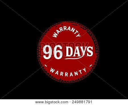 96 Days Warranty Icon Stamp Badge Guarantee Icon