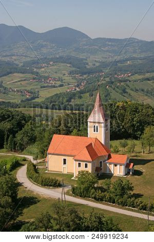 KOMOR ZACRETSKI - JULY 06: Chapel of Saint Vitus in Komor Zacretski, Croatia on July 06, 2007.