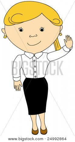 Vektor fiatal női profi