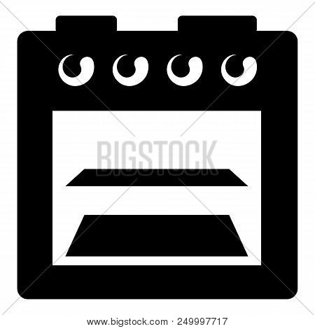 Stove Gas Icon. Simple Illustration Of Stove Gas Vector Icon For Web Design Isolated On White Backgr