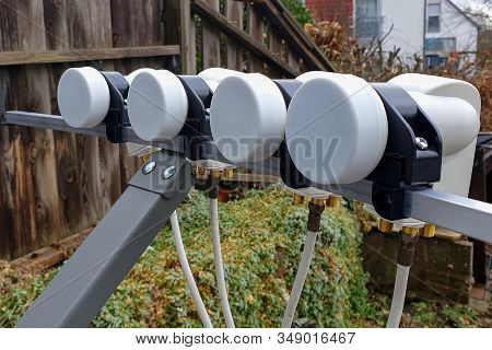 Close Up Of A Television Satellite Dish