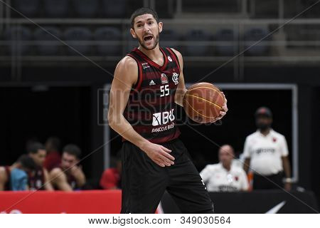 Rio, Brazil - February 03, 2020: Barrera In Match Between Flamengo And Cearense By The Brazilian Bas