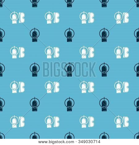 Set Aqualung And Diving Mask And Aqualung On Seamless Pattern. Vector