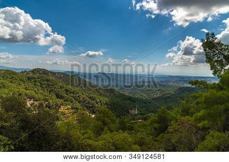 View From Olymbos, The Highest Peak Of The Island Of Cyprus.