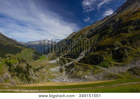 View To The Valley Seen From The Alp Goeschenen (goescheneralp)