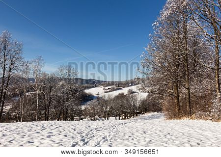 Winter Mountains On A Bright Sunny Day