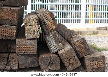 old wooden sleeper