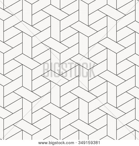 Linear Pattern With Crossing Thin Poly Lines, Polygons. Abstract Geometric Texture. Pattern Is On Sw