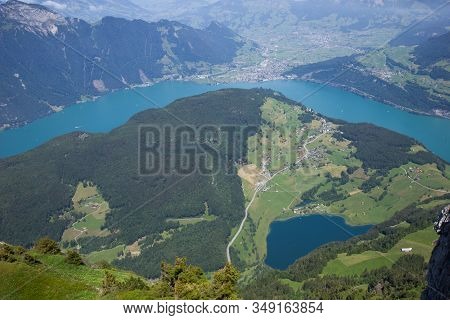 Stunning View Over Lake Uri Seen From The Niederbauen