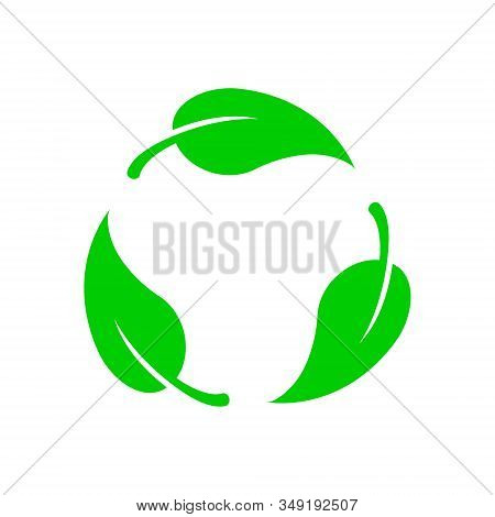 Biodegradable Vector Icon. Bio Recyclable Degradable Label Logo