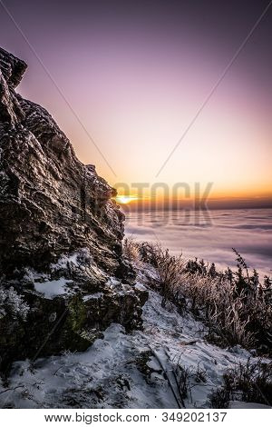 Jested Is A Mountain In The North Of The Czech Republic, Southwest Of Liberec. With A Promise Of 517