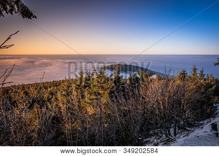 Jested Is A Mountain In The North Of The Czech Republic, Southwest Of Liberec. With A Promise Of 517