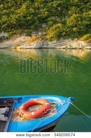 A Boat On One Of The Two Rivers That Run Towards The Black Sea Coast In Agva, In The Sile District O