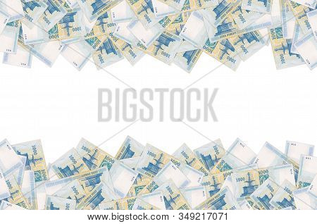 Visegrad Royal Fountain On Hungary 1000 Forint 2006 Banknote Pattern