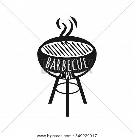 Vintage Bbq Grill Graphics For T-shirt, Other Prints. Retro Barbecue Typography Tee, Emblem For Anyo