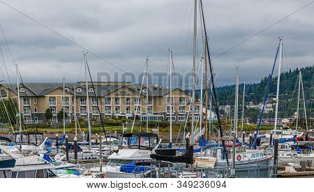 Bellingham, Washington - July 7, 2019: The Port Of Bellingham Operates Two Large Marinas, With Slips
