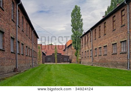 Block der HÃ¤user in auschwitz