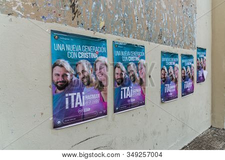 Buenos Aires, Argentina - June 22, 2019: Political Poster With Juan Grabois