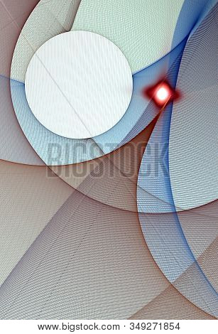 Abstract, Fractal, Computer-generated Image Of Multi-colored Geometric Shapes, Curves And Lines Rese