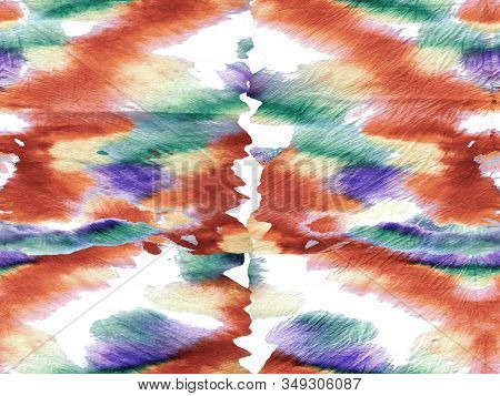 Watercolor Ethnic Design. Rectangle Geo Rapport. Ethnic Seamless Pattern. Greyscale And Tranquil Daw