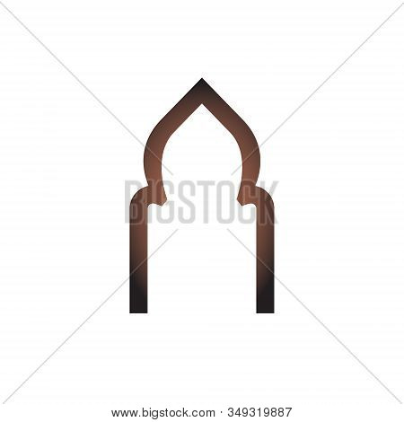 Arab Window Eamadan Islamic Vector Doorm Arabian Traditional Design Icon