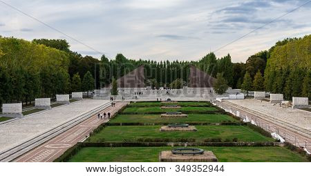 Berlin, Germany- October 6, 2019: The Soviet War Memorial In The Treptower Park
